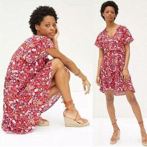 Anthropologie Robin Tiered Mini Dress Size M